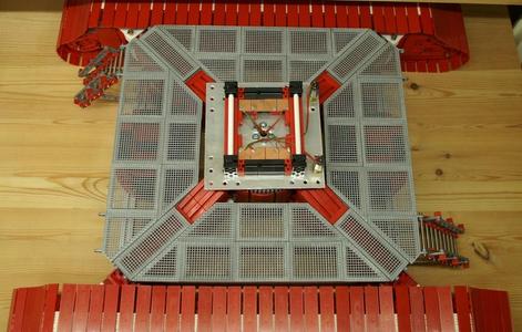 60mm wide catwalk for cranes made with fischertechnik: