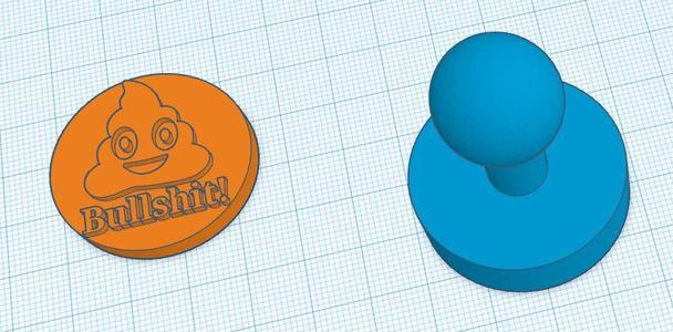 Poop Emoji Bullshit Stamp