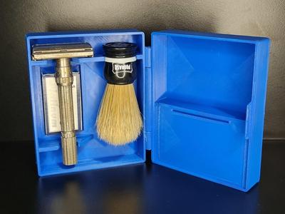 Travel Shave Box Wet Shaving