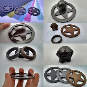Proto-pasta Sheriff Star Badge Metal Composite Test Piece