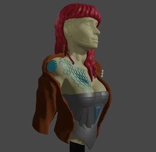 Cyberpunk Bust