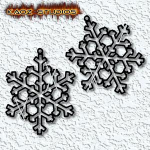 christmas earrigns snowflake decoration