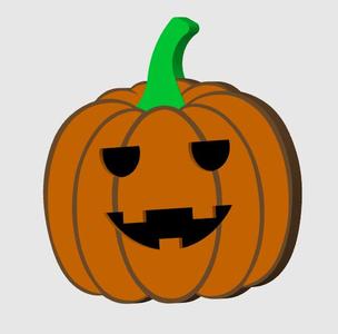 Sleepy Pumpkin coaster/decoration - Print in place