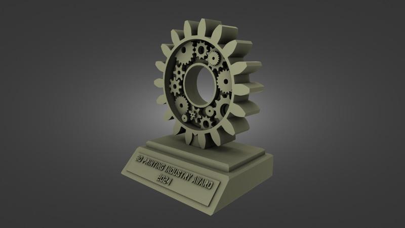 3D Printing Industry Awards 2024 Trophy
