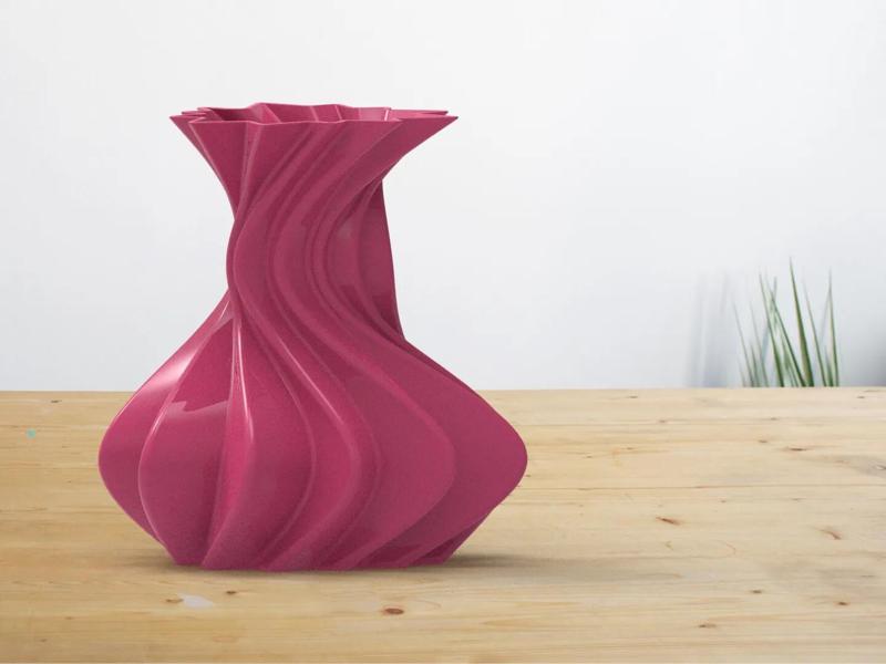 Elegant Curved Vase