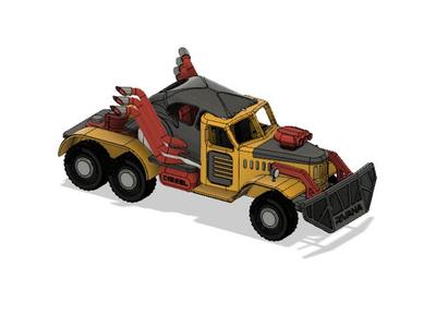 Yellow Zil War Rig - Part 1 Cab/Prime Mover/Tractor