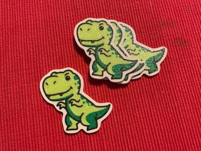 T-REX dino badge