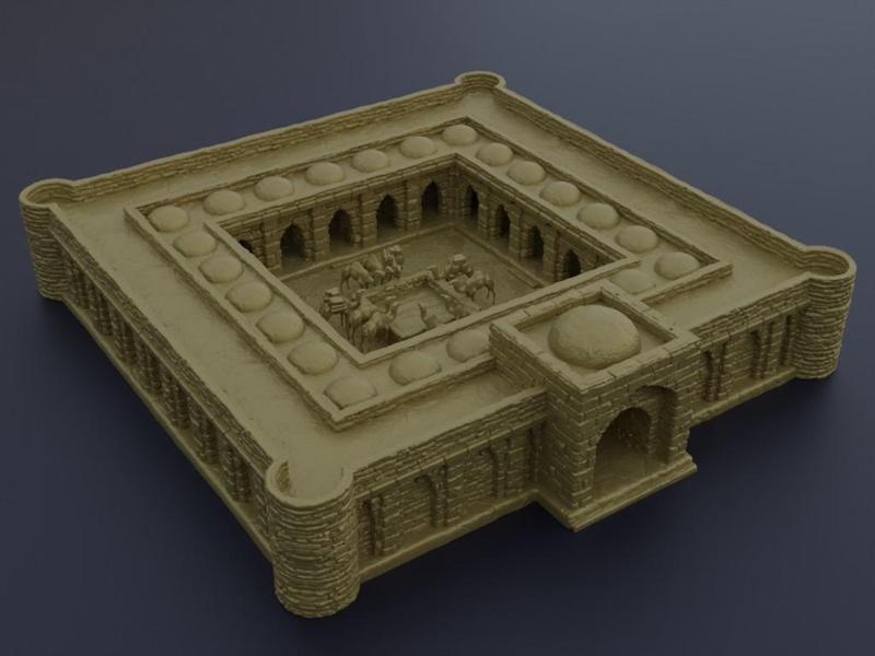 Desert Caravanserai- Tabletop Terrain - 28 MM
