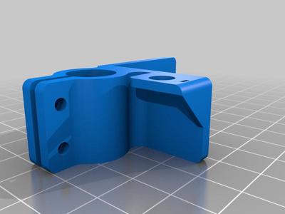 Laser crosshair holder with a mini toggle switch. Designed for a Creality Falcon 2.