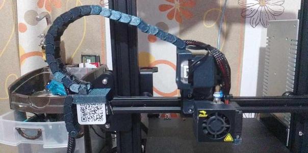 Snap-on cable chain for direct drive Ender 3/Pro