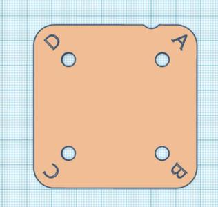 Tablet weaving card 65mm