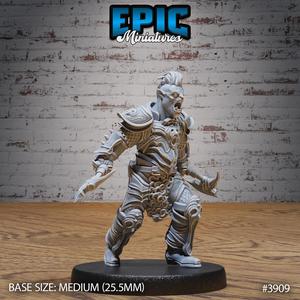 Black Guard Orc / Green Skin Lord / Male Humanoid Warrior / Beast Tamer / Demonic Dragon Fighter / Evil Drake Army