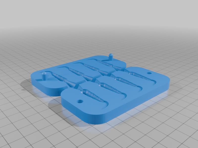 Grub Lure Mold