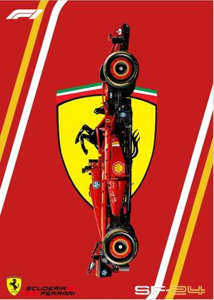 Lego 42207 Ferrari SF-24 Wall Mount