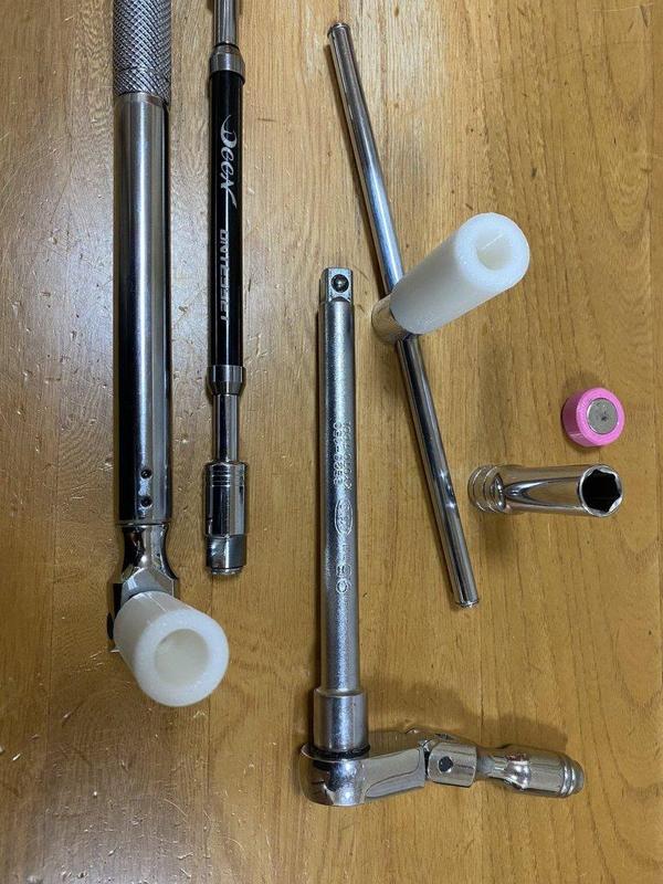 wheel air cap driver for 3/8-inch socket