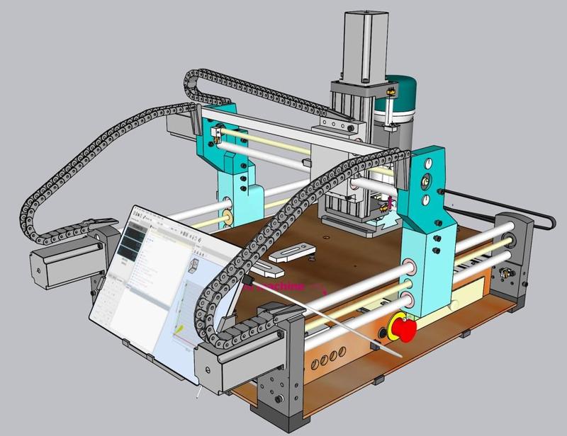 DIY CNC 600x500x100 mm  3D printable with Ender3  