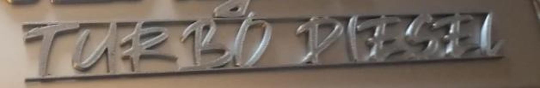 "Turbo Diesel" emblem for my Volkswagen Jetta