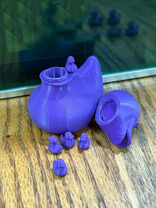 Duck shaped Travel pill container 