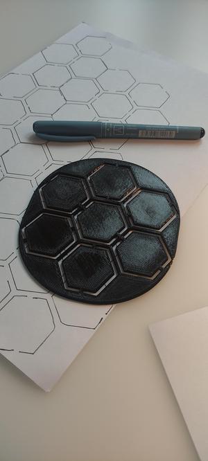 Hex grid stencil