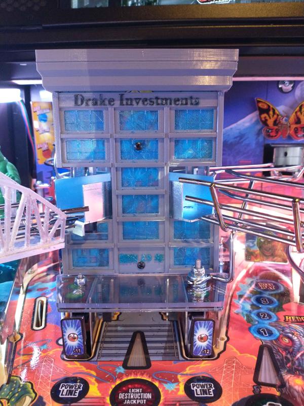 Godzilla Pro Pinball Drake Building Skin