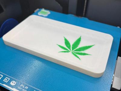 Mixing Tray / Tray Cannabis Weed with Logo