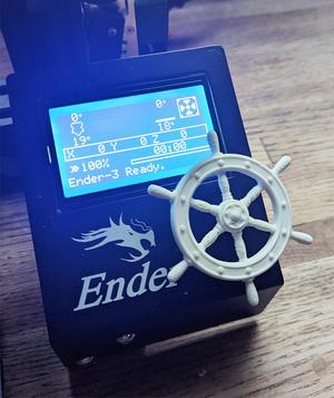 Less Giant Ship Steering Wheel Knob for Ender 3