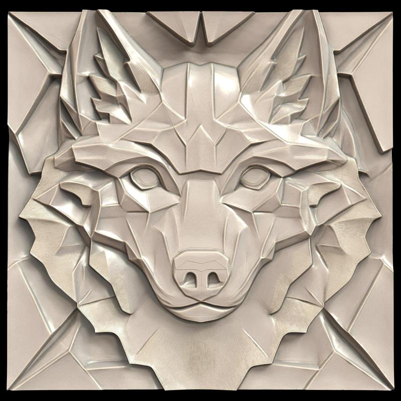 3D Model STL File for CNC Router/Laser & 3D Printer A Husky with the Power to Summon Snowstorms