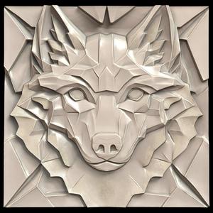 3D Model STL File for CNC Router/Laser & 3D Printer A Husky with the Power to Summon Snowstorms