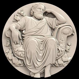 3D Model STL File for CNC Router/Laser & 3D Printer A Man Who Wakes Up Every Day in a Different Version of the Past