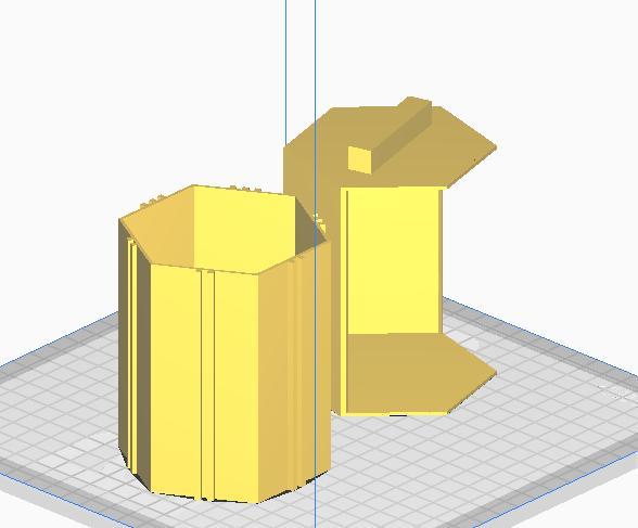Boite rangement hexagonale