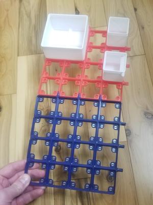 Gridfinity Snap Together Baseplate with Captured Magnets