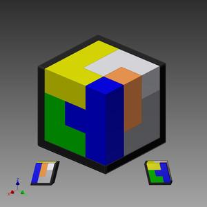 SLANTED CUBE PUZZLE