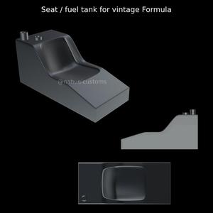 Seat / fuel tank for vintage Formula