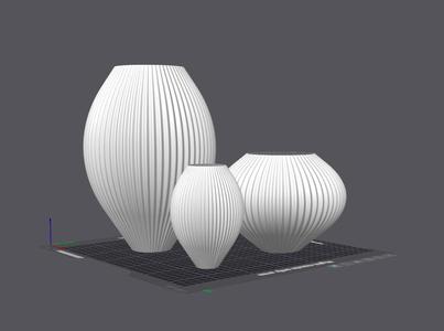 Modern 3D Printed Lampshade Bundle – 3 simpel Designs - Easy to print