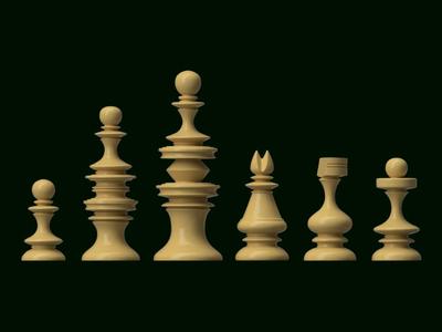 English Rowbotham Chess Set
