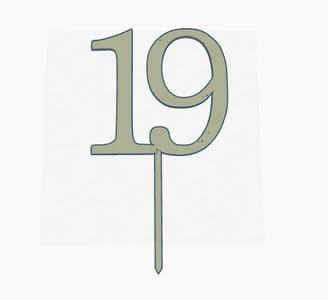toppers cake 19 years birthday number