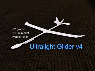 Ultralight 2gram Glider (print in place)