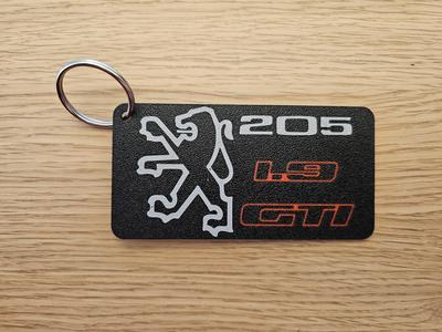 Key ring Peugeot 205 GTI 1.9
