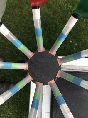 17 Airodymarme für Links oder rechtdrehende PETG Party-Q-Rotors