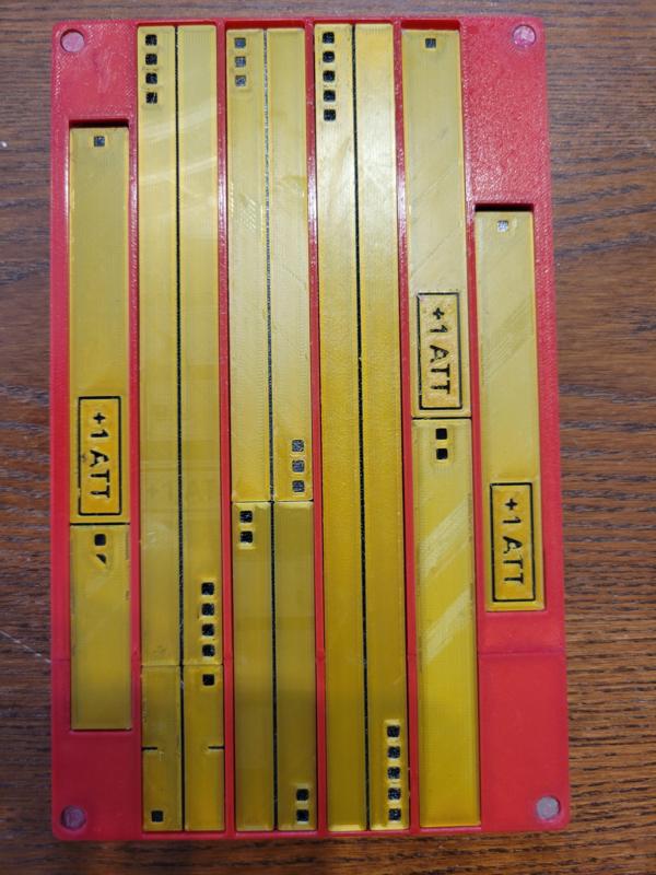 2-Sided X-Wing 2.0 TMG Maneuver Templates and Range Rules