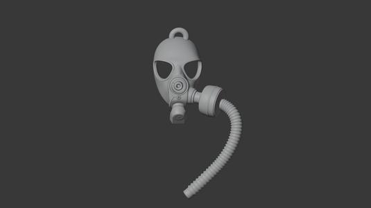 Gas Mask Keychain / Gas Mask Keychain