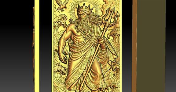 Poseidon CNC Relief Model