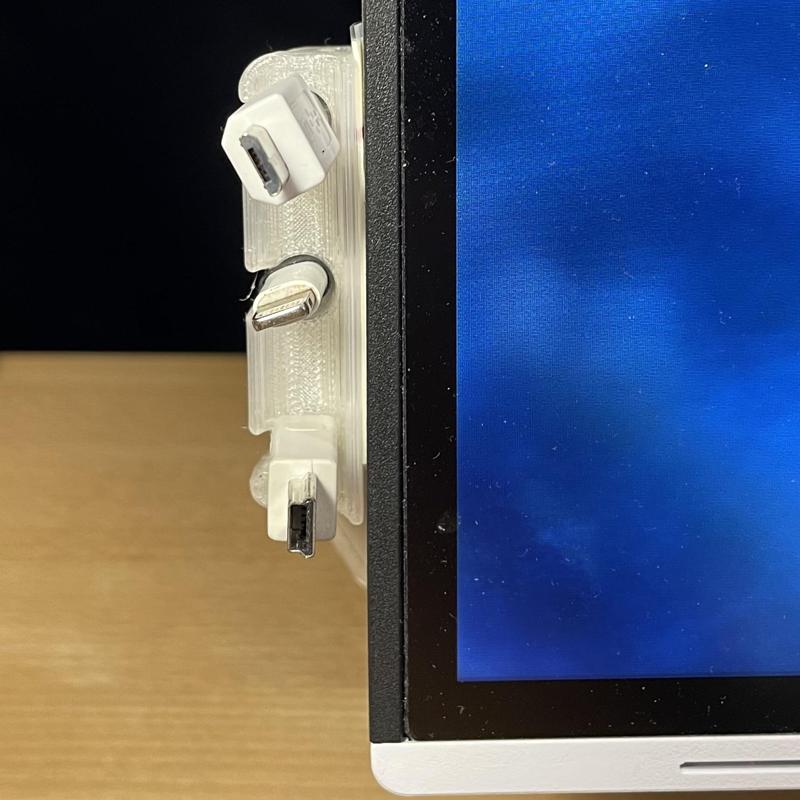 USB cable organizer for EIZO Monitor
