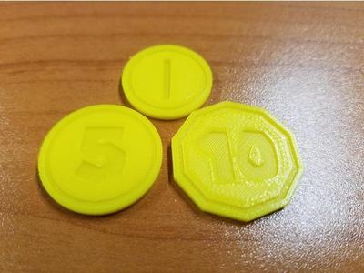 Monopoly Gamer Replacement Coins