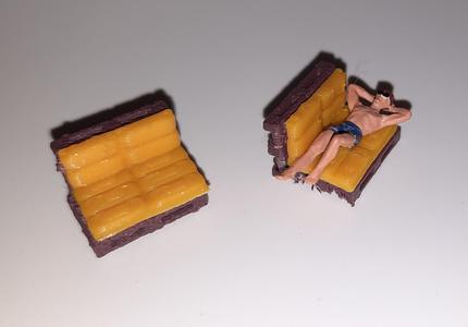 Sitzauflage für Holzpalette (Seat pad) 1:87