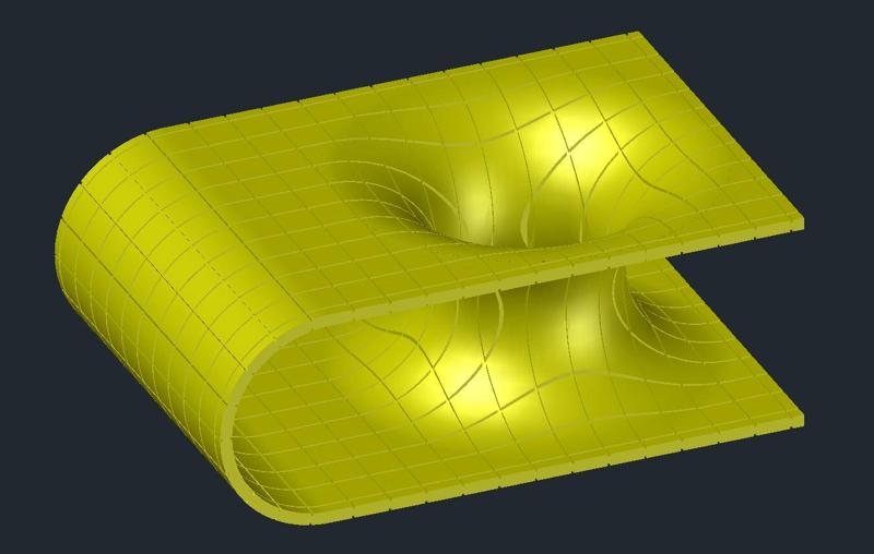 Time-space pen holder with gridlines