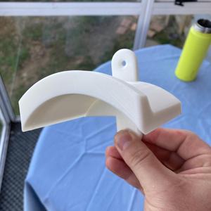 Wall-mounted headphone hanger/holder