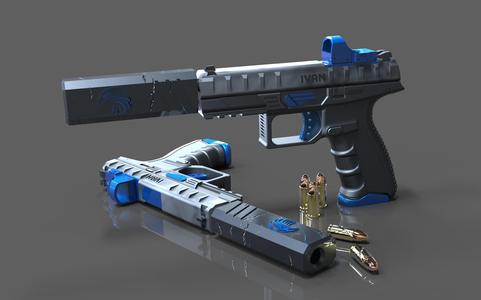 Custom Berreta Pistol