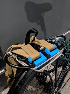 Bike rear rack hooks