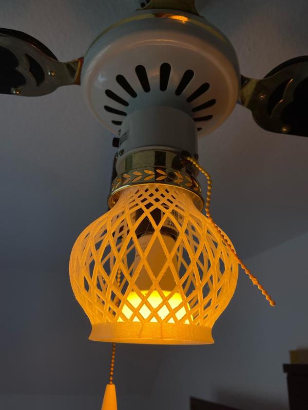 Lampshade for ceiling fan lamp
